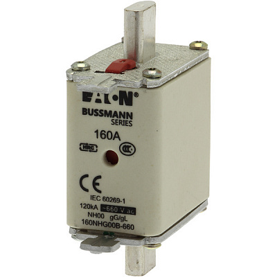 NH FUSE 160A 660V GL/GG SIZE 00 DUAL IN
