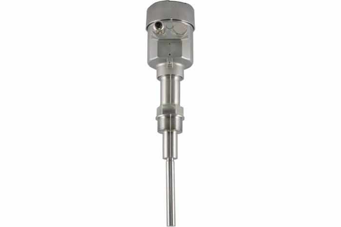 Вибрационный датчик предельного уровня сыпучих материалов в корпусе из нерж. стали, одноштыревое исполнение, -40 +150 С, Pmax=16 bar, 22-265 VAC - 20-46 VDC, IP 67, чувств. 100 г/л, соединение- резьба  G 1 1/2", нерж. сталь 304, удлинение 170 мм, нерж. ст IL-VPS - фото 55546
