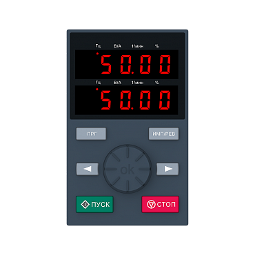 Внешний двустрочный цифровой пульт для преобразователей частоты VF-51 и VF-101 PBC00001 - фото 70632