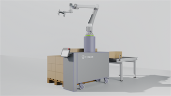 {{photo.Alt || photo.Description || 'Роботизированная ячейка для паллетирования с одной рабочей зоной'}}