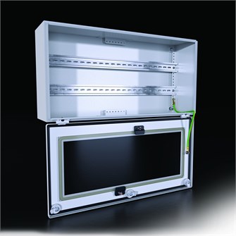 KT New Клеммная коробка с обзорной дверью с шарнирами, без, 600x300x155 мм. TP 376315