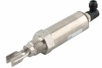 Вибрационный датчик предельного уровня жидкостей, -40 +150°С, Pmax=40 bar, 12 - 55 VDC, IP65, соединение- резьба 1/2'' PF (цилиндрическая), удлинение 40 мм, нерж. сталь 316L, выход PNP/NPN, разъем DIN 43650 IL-VA-TM-PF