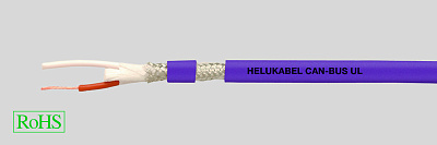 1x2x0,34 mm² PUR violet