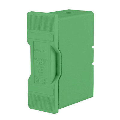 SAFECLIP 20A FRONT CONNECTED GREEN